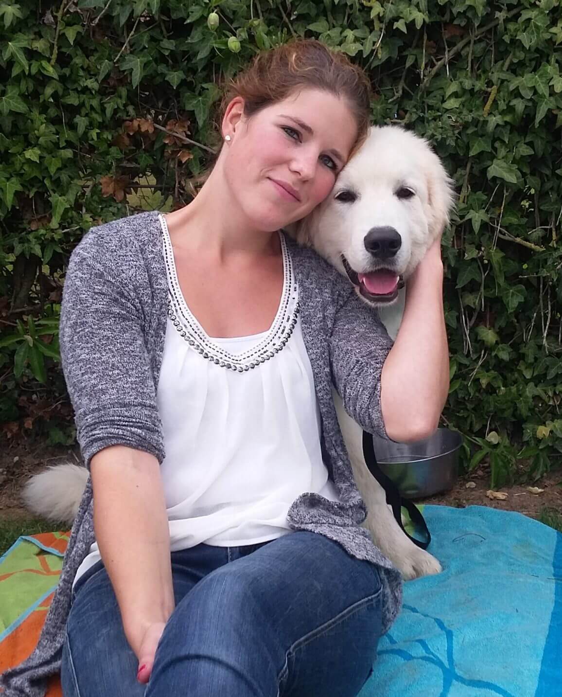 Rachel Gerritsen Rezaie met Tatra hond